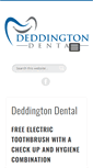 Mobile Screenshot of deddingtondental.co.uk